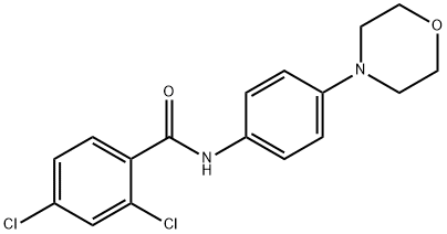 2,4-DICHLORO-N-(4-MORPHOLINOPHENYL)BENZENECARBOXAMIDE Struktur