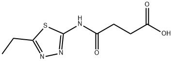 4-((5-ETHYL-1,3,4-THIADIAZOL-2-YL)AMINO)-4-OXOBUTANOIC ACID Struktur