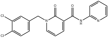 1-(3,4-DICHLOROBENZYL)-2-OXO-N-(2-PYRIDINYL)-1,2-DIHYDRO-3-PYRIDINECARBOXAMIDE Struktur