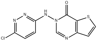 3-[(6-CHLORO-3-PYRIDAZINYL)AMINO]THIENO[3,2-D]PYRIMIDIN-4(3H)-ONE Struktur