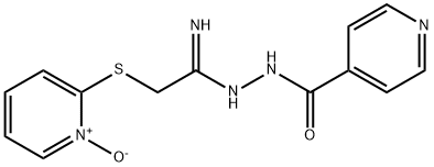 2-([2-AMINO-2-(2-ISONICOTINOYLHYDRAZONO)ETHYL]SULFANYL)-1-PYRIDINIUMOLATE Struktur