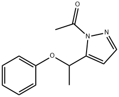 1-[5-(1-PHENOXYETHYL)-1H-PYRAZOL-1-YL]-1-ETHANONE Struktur