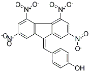 4-[(2,4,5,7-TETRANITRO-9H-FLUOREN-9-YLIDEN)METHYL]PHENOL Struktur