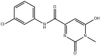 N-(3-CHLOROPHENYL)-6-HYDROXY-1-METHYL-2-OXO-1,2-DIHYDRO-4-PYRIMIDINECARBOXAMIDE Struktur