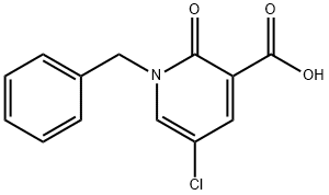 1-BENZYL-5-CHLORO-2-OXO-1,2-DIHYDRO-3-PYRIDINECARBOXYLIC ACID Struktur