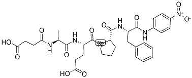 SUC-ALA-GLU-PRO-PHE-PNA Structure