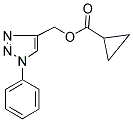 (1-PHENYL-1H-1,2,3-TRIAZOL-4-YL)METHYL CYCLOPROPANECARBOXYLATE Struktur