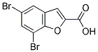 5,7-DIBROMO-BENZOFURAN-2-CARBOXYLIC ACID Struktur