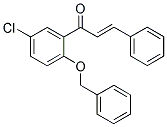 1-[2-(BENZYLOXY)-5-CHLOROPHENYL]-3-PHENYLPROP-2-EN-1-ONE Struktur