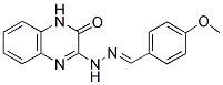 4-METHOXYBENZENECARBALDEHYDE N-(3-OXO-3,4-DIHYDRO-2-QUINOXALINYL)HYDRAZONE Struktur