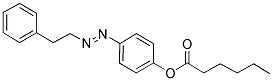 P-PHENETHYLAZOPHENYL HEXANOATE Struktur