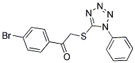 1-(4-BROMOPHENYL)-2-[(1-PHENYL-1H-TETRAZOL-5-YL)THIO]ETHANONE Struktur