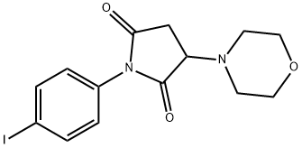 1-(4-IODOPHENYL)-3-MORPHOLINODIHYDRO-1H-PYRROLE-2,5-DIONE Struktur