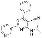 4-(ISOPROPYLAMINO)-6-PHENYL-2-(3-PYRIDINYL)-5-PYRIMIDINECARBONITRILE Struktur