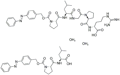 COLLAGENASE CHROMOPHORE-SUBSTRATE Struktur