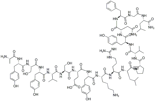 ALA-TYR-SER-TYR-VAL-SER-GLU-TYR-LYS-ARG-LEU-PRO-VAL-TYR-ASN-PHE-GLY-LEU-NH2 Struktur