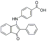 4-((1-OXO-2-PHENYLINDEN-3-YL)AMINO)BENZOIC ACID Struktur