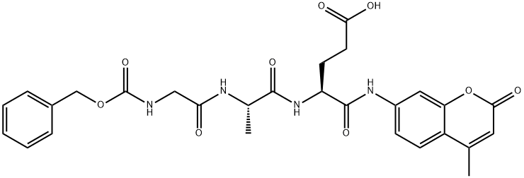 Z-GLY-ALA-GLN-AMC Struktur