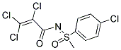 N1-[1-(4-CHLOROPHENYL)-1-METHYL-1-OXO-LAMBDA6-SULFANYLIDENE]-2,3,3-TRICHLOROACRYLAMIDE Struktur