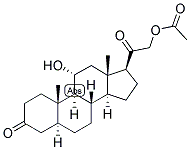 5-ALPHA-PREGNAN-11-ALPHA, 21-DIOL-3,20-DIONE 21-ACETATE Struktur