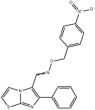 6-PHENYLIMIDAZO[2,1-B][1,3]THIAZOLE-5-CARBALDEHYDE O-(4-NITROBENZYL)OXIME Struktur