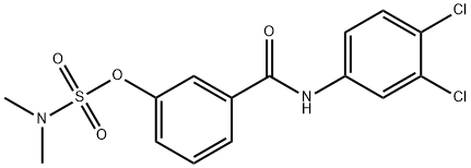 3-[(3,4-DICHLOROANILINO)CARBONYL]PHENYL-N,N-DIMETHYLSULFAMATE Struktur