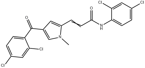 3-[4-(2,4-DICHLOROBENZOYL)-1-METHYL-1H-PYRROL-2-YL]-N-(2,4-DICHLOROPHENYL)ACRYLAMIDE Struktur