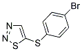 4-BROMOPHENYL 1,2,3-THIADIAZOL-5-YL SULFIDE Struktur