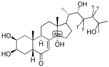 ECDYSONE, ALPHA-[23,24-3H(N)]- Struktur