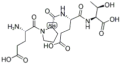 H-GLU-PRO-GLU-THR-OH Struktur