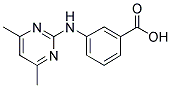 3-[(4,6-DIMETHYLPYRIMIDIN-2-YL)AMINO]BENZOIC ACID Struktur