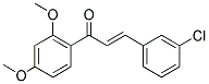 3-(3-CHLOROPHENYL)-1-(2,4-DIMETHOXYPHENYL)PROP-2-EN-1-ONE Struktur