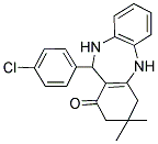 11-(4-CHLOROPHENYL)-3,3-DIMETHYL-2,3,4,5,10,11-HEXAHYDRO-1H-DIBENZO[B,E][1,4]DIAZEPIN-1-ONE Struktur