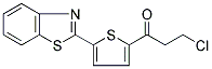 1-[5-(1,3-BENZOTHIAZOL-2-YL)-2-THIENYL]-3-CHLOROPROPAN-1-ONE Struktur