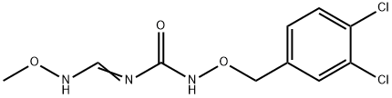 N-[(3,4-DICHLOROBENZYL)OXY]-N-[(METHOXYIMINO)METHYL]UREA Struktur