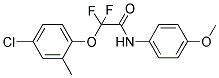 2-(4-CHLORO-2-METHYLPHENOXY)-2,2-DIFLUORO-N-(4-METHOXYPHENYL)ACETAMIDE Struktur