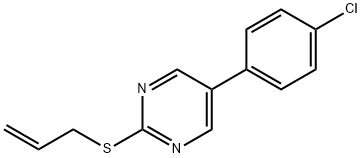 2-(ALLYLSULFANYL)-5-(4-CHLOROPHENYL)PYRIMIDINE Struktur