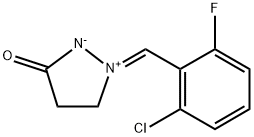 1-(2-CHLORO-6-FLUOROPHENYL)METHYLENEIMMONIUM-3-PYRAZOLIDINE-1,2-INNER SALT Struktur