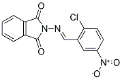 2-[(2-CHLORO-5-NITROBENZYLIDENE)AMINO]ISOINDOLINE-1,3-DIONE Struktur