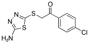 2-[(5-AMINO-1,3,4-THIADIAZOL-2-YL)THIO]-1-(4-CHLOROPHENYL)ETHANONE Struktur