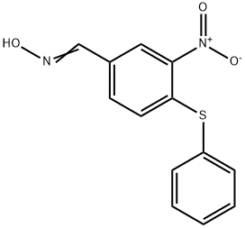 3-NITRO-4-(PHENYLSULFANYL)BENZENECARBALDEHYDE OXIME Struktur