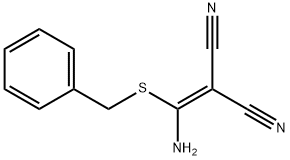 2-[AMINO(BENZYLSULFANYL)METHYLENE]MALONONITRILE Struktur