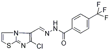 N'1-[(6-CHLOROIMIDAZO[2,1-B][1,3]THIAZOL-5-YL)METHYLIDENE]-4-(TRIFLUOROMETHYL)BENZENE-1-CARBOHYDRAZIDE Struktur