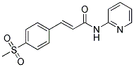 3-[4-(METHYLSULPHONYL)PHENYL]-N-(2-PYRIDINYL)-(2E)-PROPENAMIDE Struktur