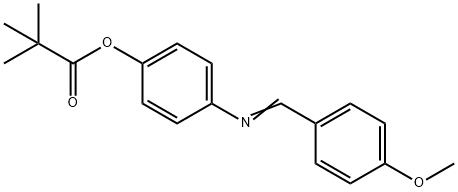 4-([(4-METHOXYPHENYL)METHYLENE]AMINO)PHENYL PIVALATE Struktur