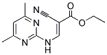 ETHYL 3-((4,6-DIMETHYLPYRIMIDIN-2-YL)AMINO)-2-CYANOPROP-2-ENOATE Struktur