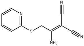 2-[1-AMINO-2-(2-PYRIDINYLSULFANYL)ETHYLIDENE]MALONONITRILE Struktur