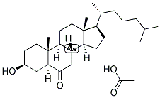 5ALPHA-CHOLESTAN-3BETA-OL-6-ONE 3-ACETATE Struktur