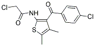 N1-[3-(4-CHLOROBENZOYL)-4,5-DIMETHYL-2-THIENYL]-2-CHLOROACETAMIDE Struktur