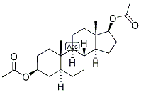 5-ALPHA-ANDROSTAN-3-BETA, 17-BETA-DIOL DIACETATE Struktur